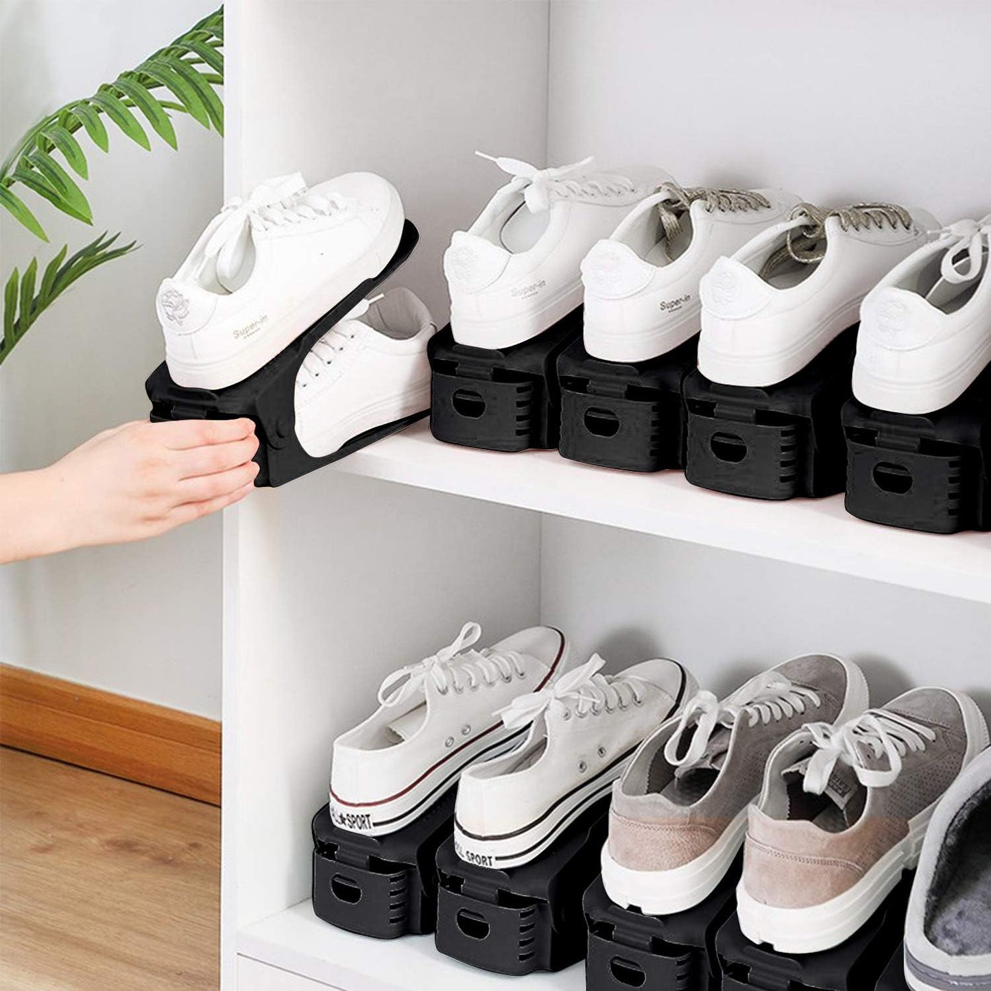 ORGANIZADOR DE ZAPATOS X 8 UNIDADES